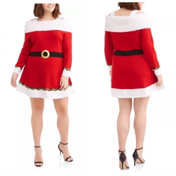 mrs claus jumper dress